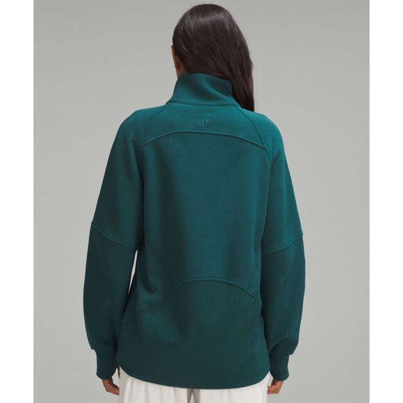 Lululemon Scuba Oversized Funnel-Neck Full Zip in Storm Teal Size XL/XXL - Picture 3 of 10